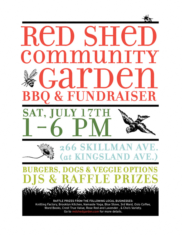 SATURDAY Red Shed BBQ & Fundraiser